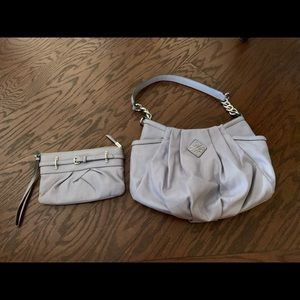 Purple Simply Vera purse with matching wristlet